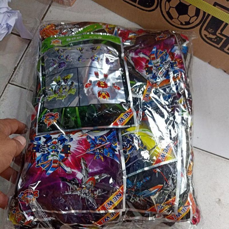 Bongkar Pasang Robot Santo 20 Pcs Desain Menarik