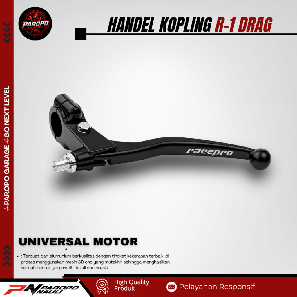 HANDLE KOPLING NSR R-1 DRAG UNIVERSAL ALL MATIC BEBEK DAN FAIRING TUAS HANDLE KIRI SWITCH REM/HALUS