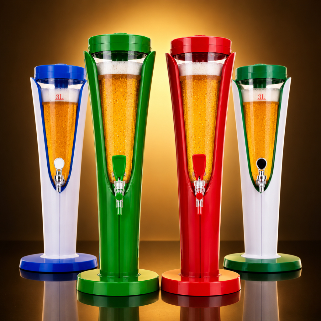 BERGARANSI Botol Tower Dispenser Bir & Minuman 3L – Ala Tower Heineken, Dingin Lebih Lama dengan Ice