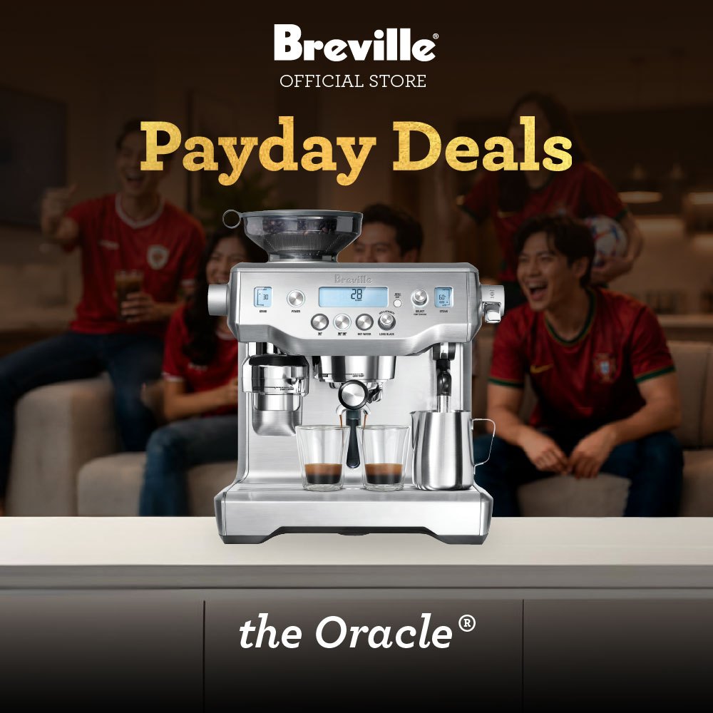 Breville BES980 Oracle - Mesin Kopi Espresso Stainless Steel 2500ml