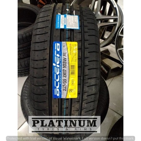 BAN MOBIL BARU ACCELERA PHI 235 55 R17 II BAN MOBIL TUBLES 235/55 R17 ACCELERA PHI