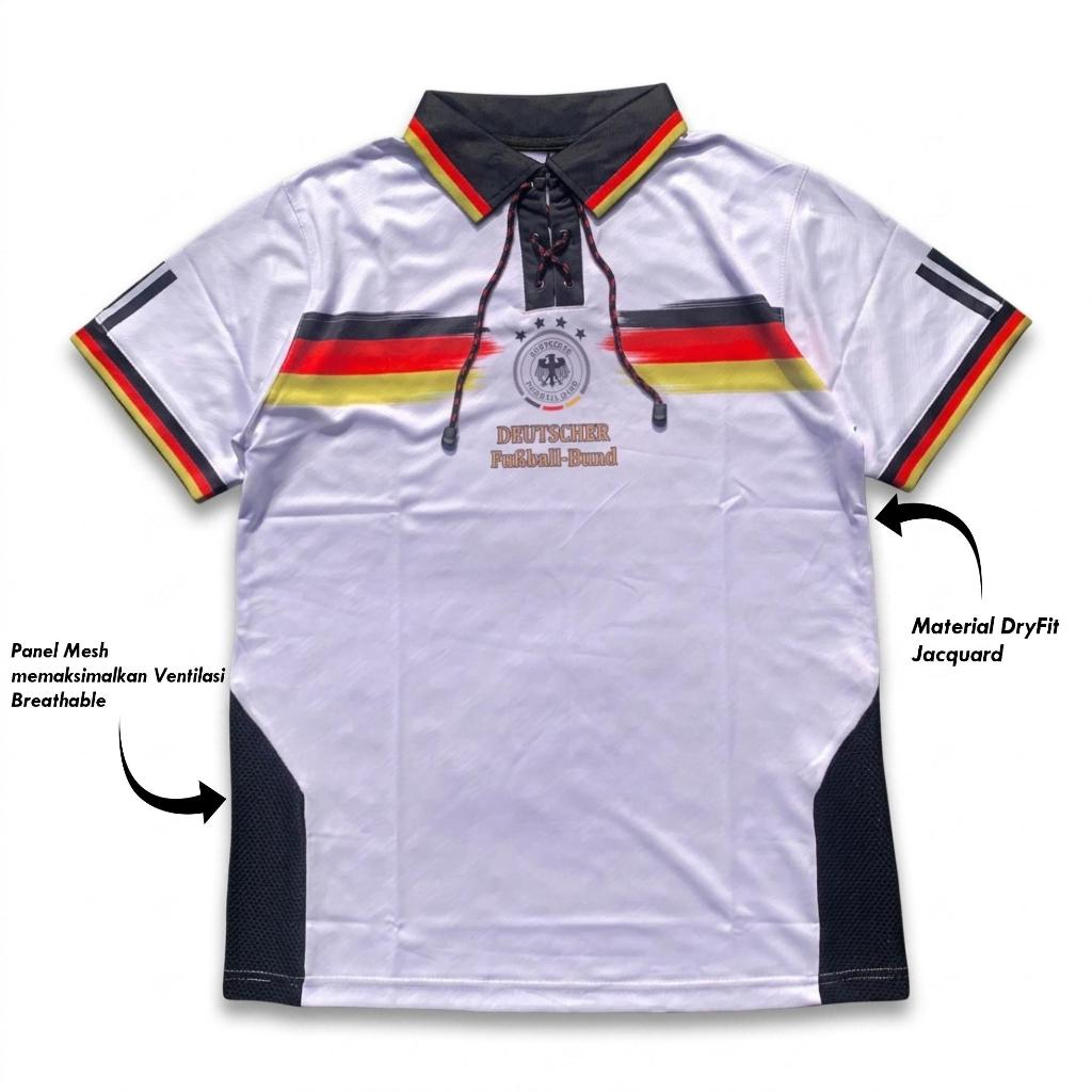 Jersey Fantasy Casual Vintage Retro Jerman Germany REALPIC material Jacquard 160 gsm