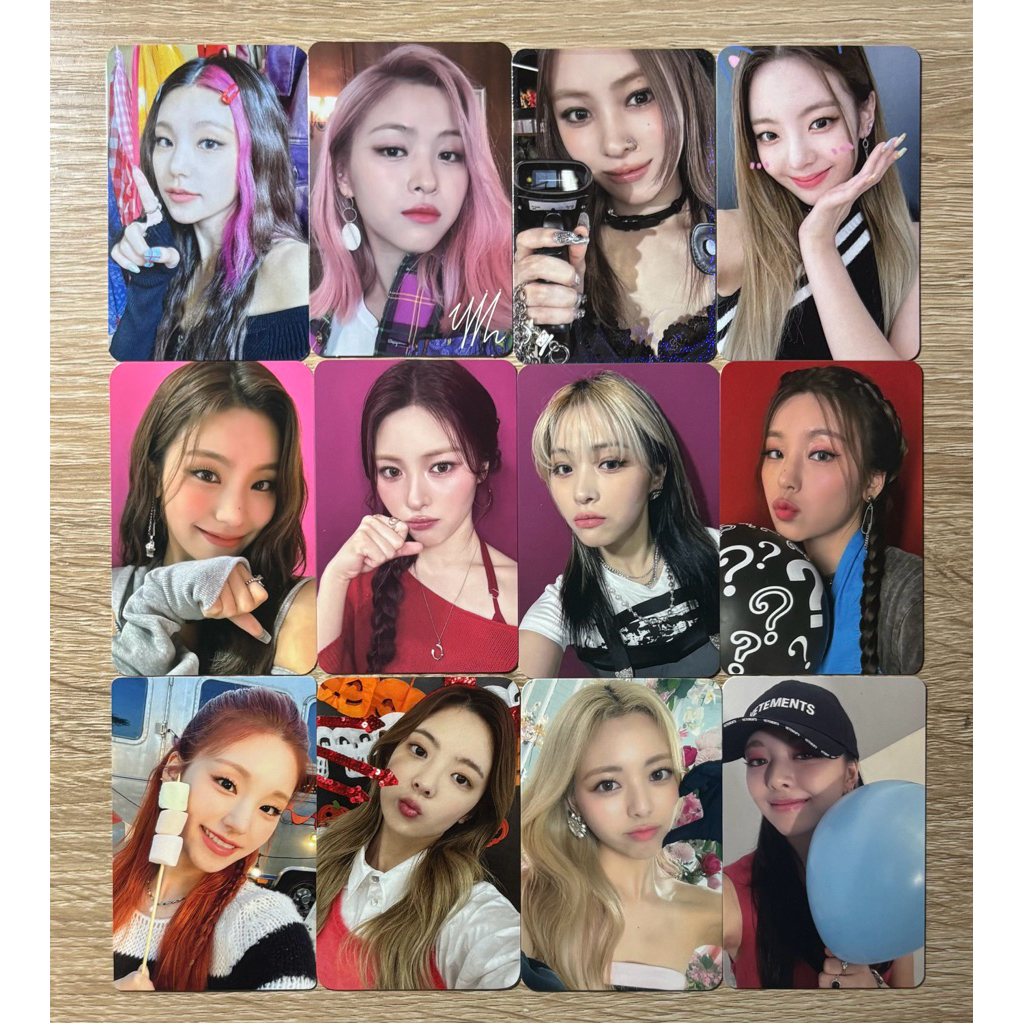 Photocard pc ITZY Yeji Yuna Lia Ryujin chaeryeong Not shy Crazy in Love Kill my doubt bff seasong’s 