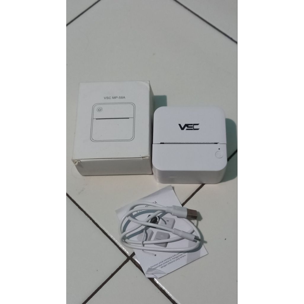 PRELOVED PRINTER BLUETOOTH PORTABLE THERMAL BATERAI KERTAS 58MM