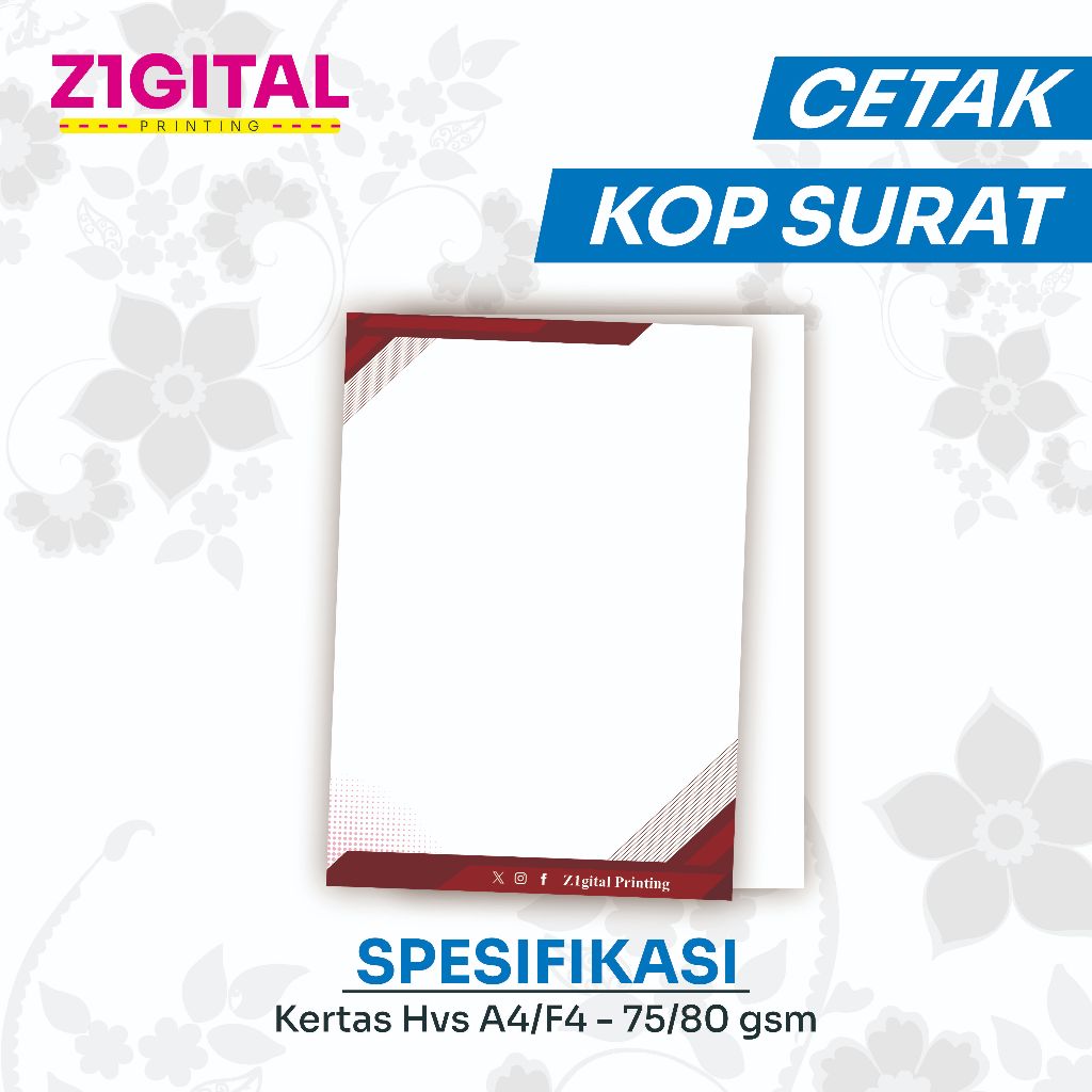 CETAK KOP SURAT 1 RIM