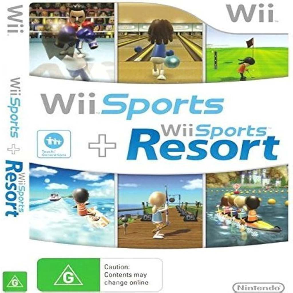 Kaset Game Nintendo Wii Wii Sports + Wii Sports Resort