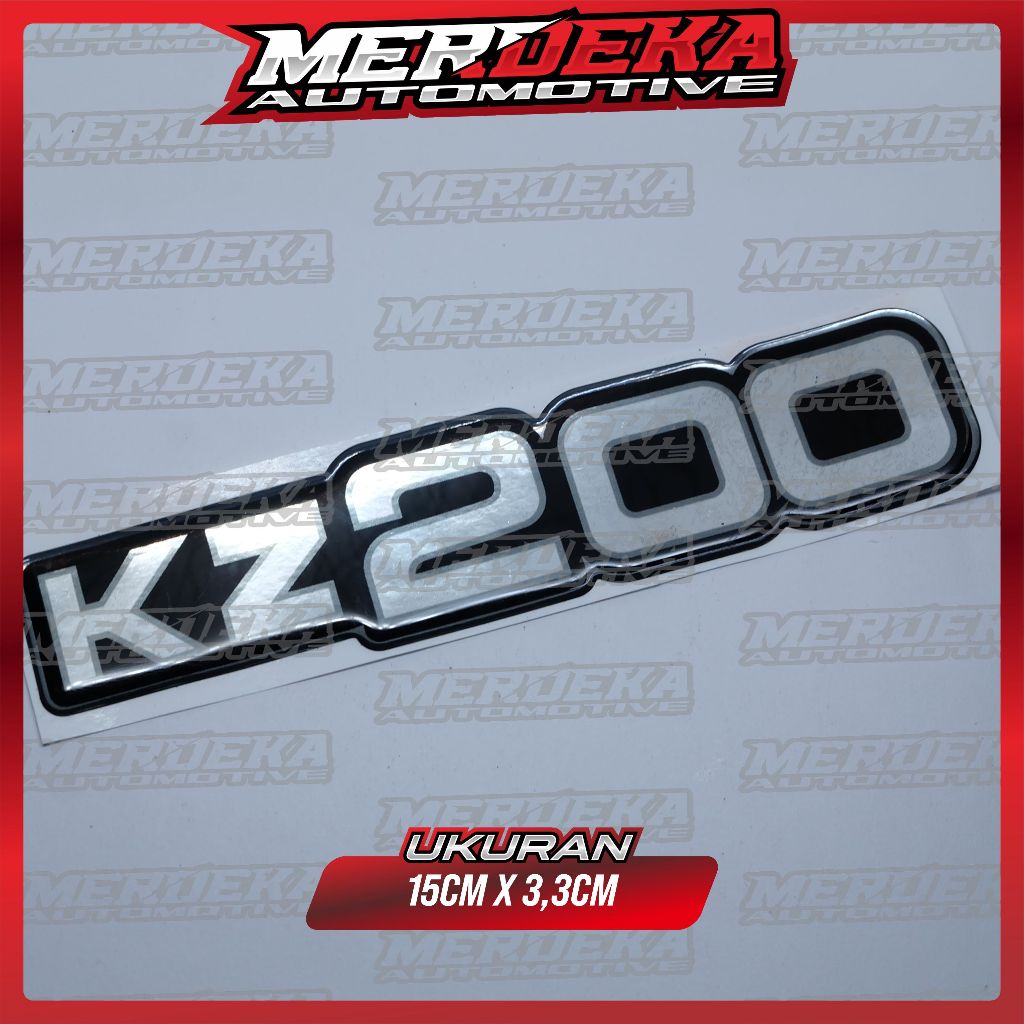 Emblem timbul KZ200 untuk kawasaki binter merzy | emblem kawasaki kz200