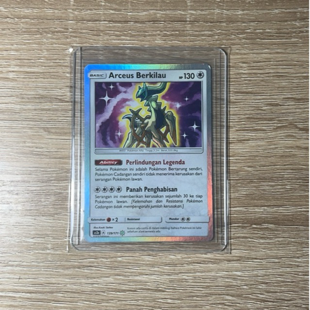 Kartu TCG Pokemon Arceus Berkilau Indonesia