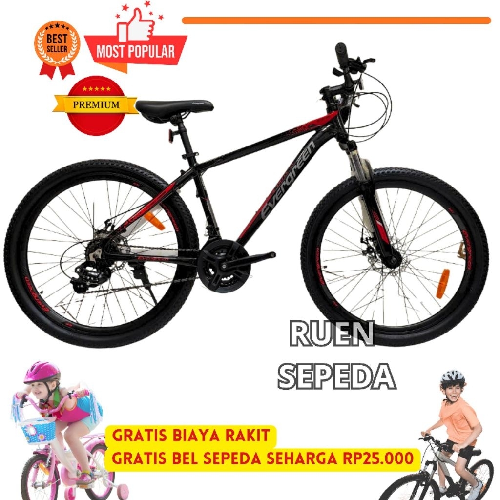 Sepeda MTB Evergreen Ranger 540 Alloy 26 Inch 21 Speed