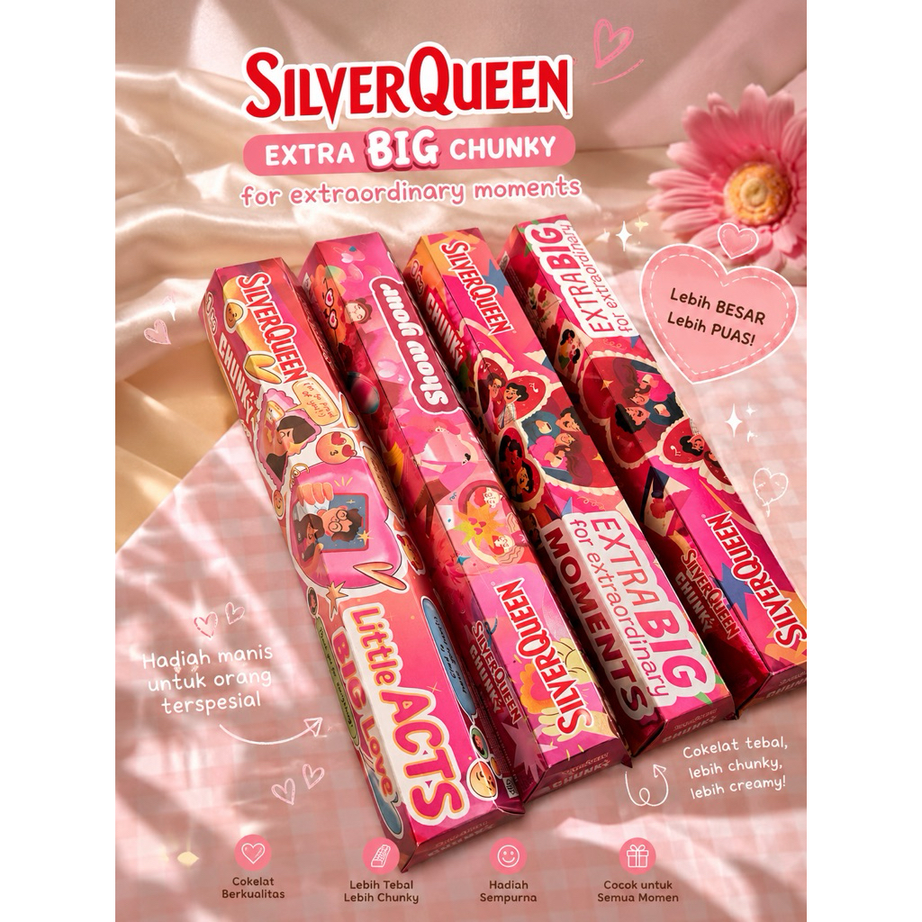 Coklat Silverqueen Chunky Bar 1kg - Exp Maret 2027