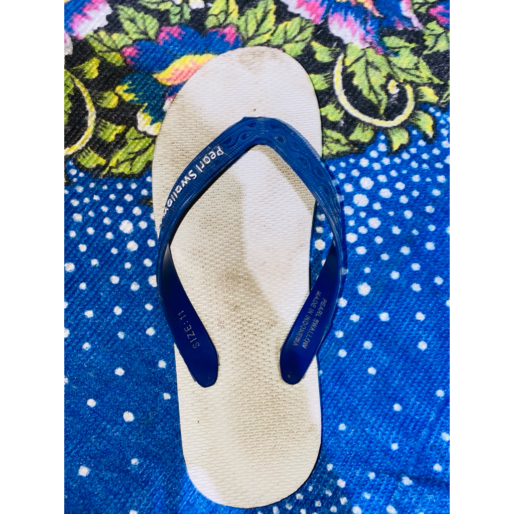 Sandal Jepit Pearl Swallow Biru Ukuran 11
