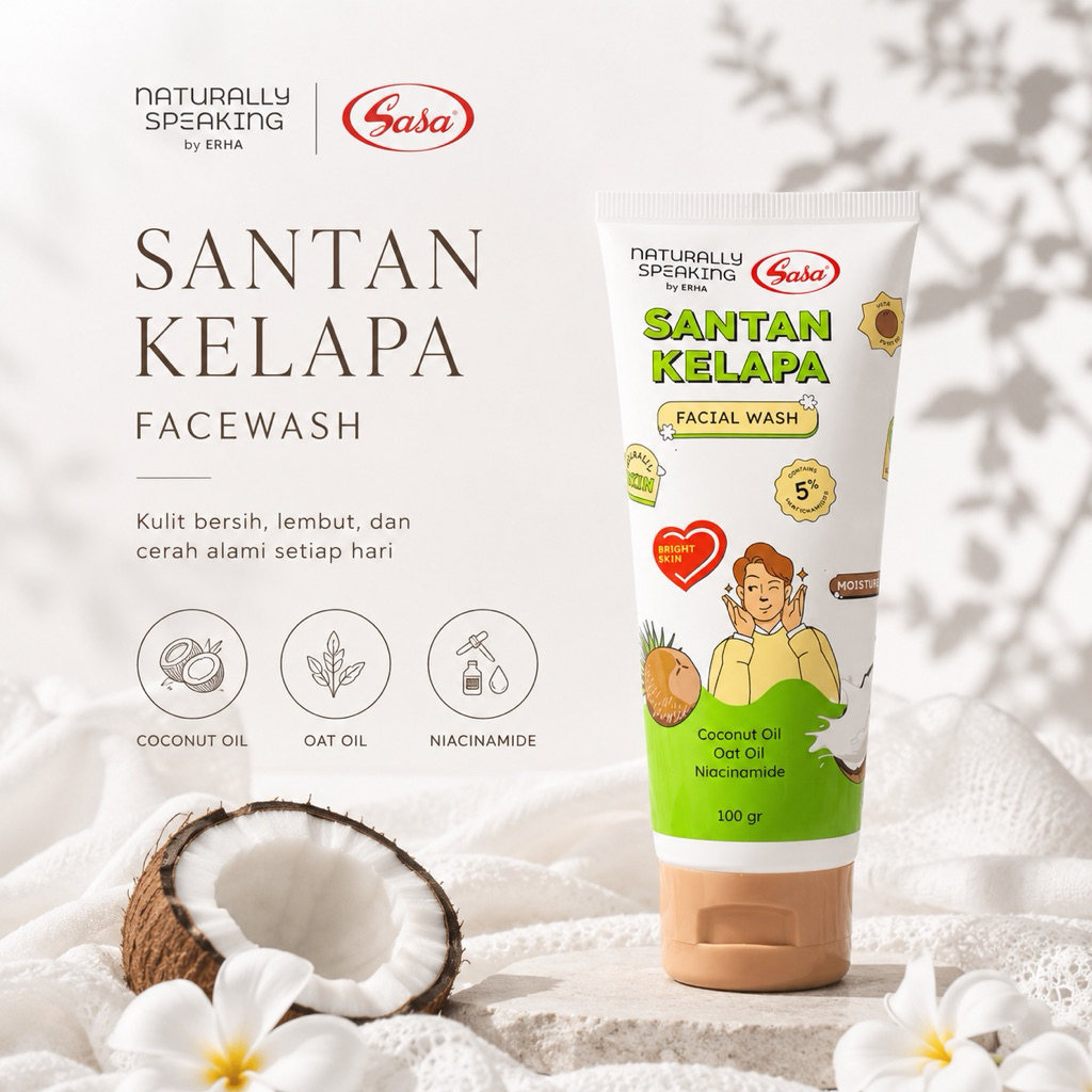 NATURALLY SPEAKING X SASA FACEWASH 100gr