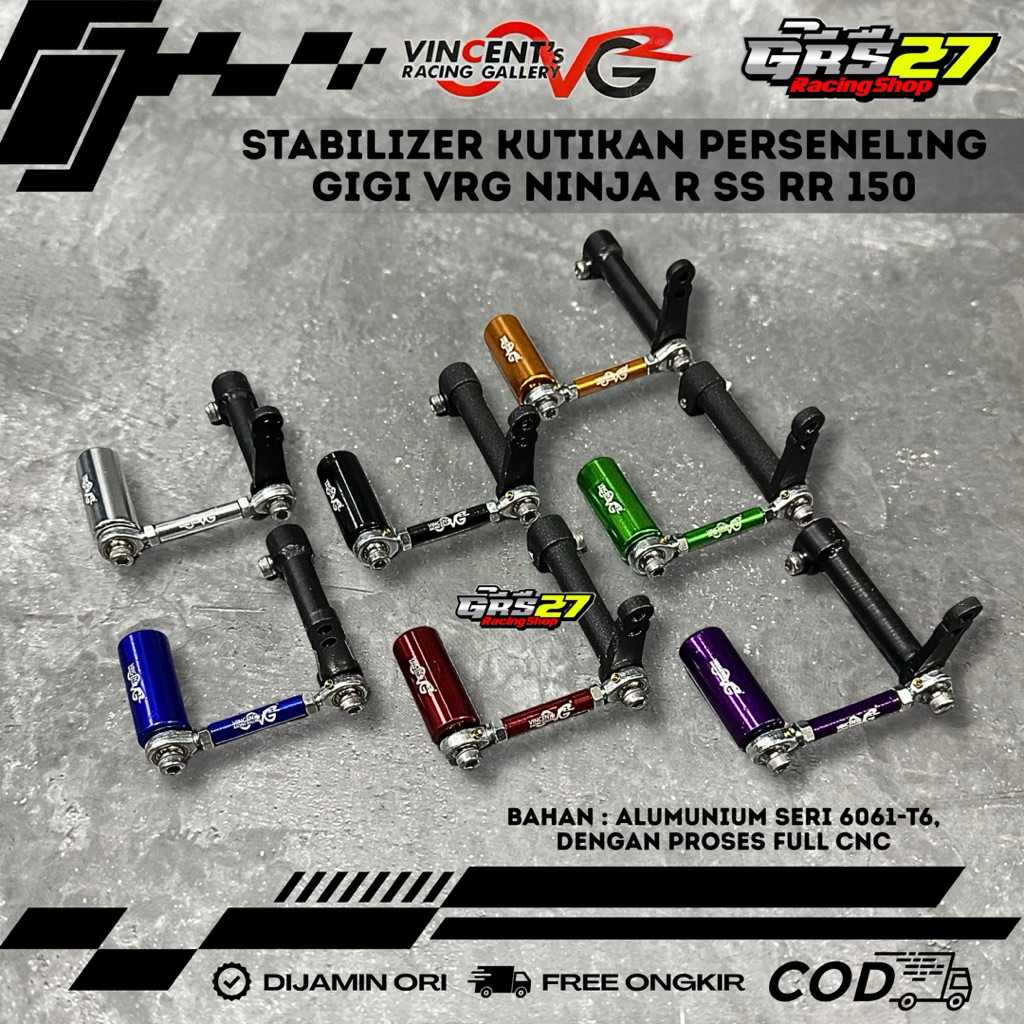STABILIZER KUTIKAN PERSENELING GIGI VRG NINJA R SS RR NEW OLD ZX CBU 150 STABILISER FOOTSTEP UNDERBO