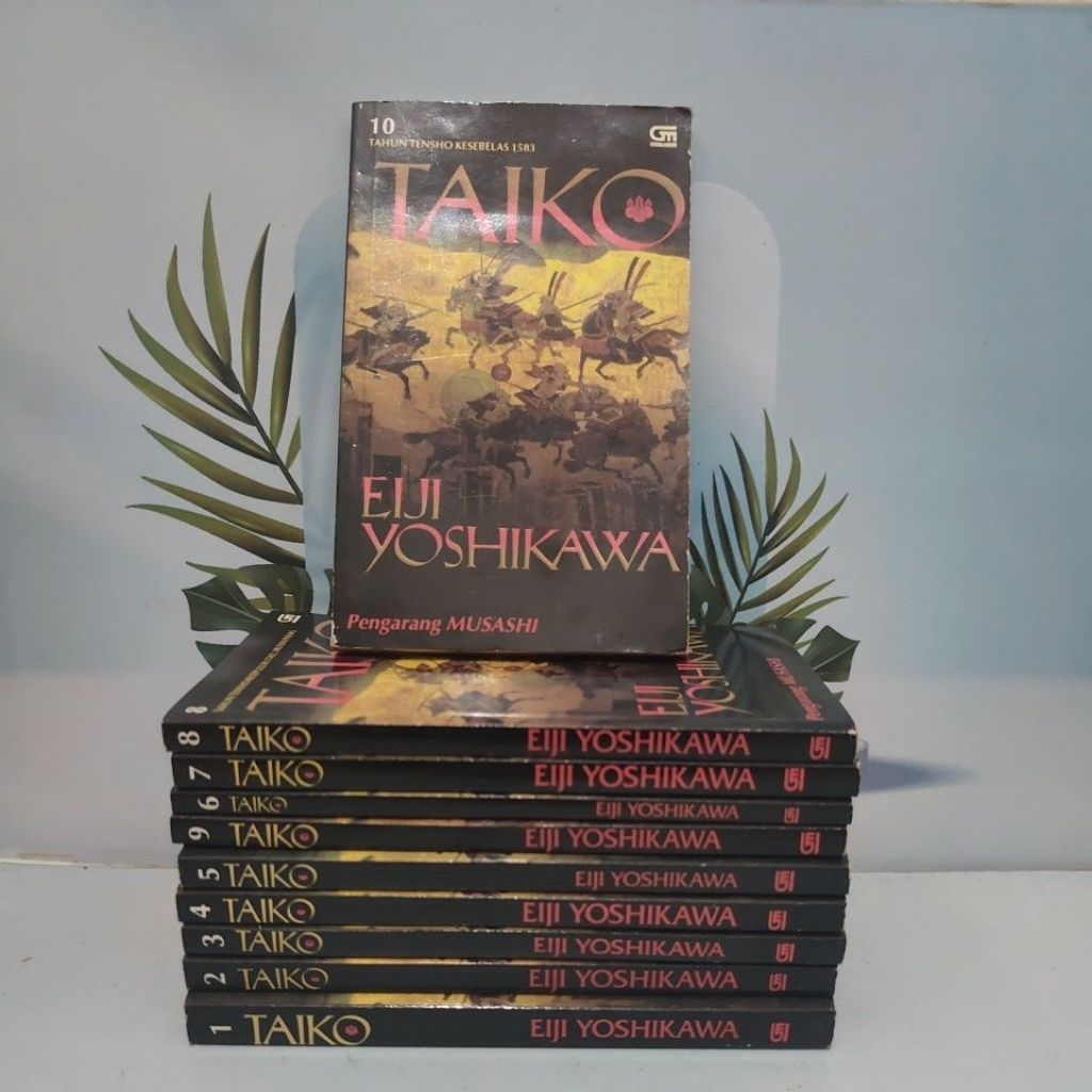Novel Taiko Full set tamat 1-10 karya Eiji Yoshikawa