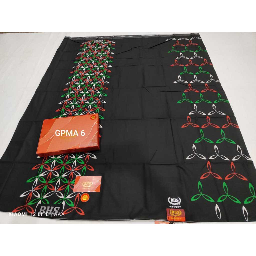 SARUNG BHS INFINITY PMA HITAM GOLD & SILVER