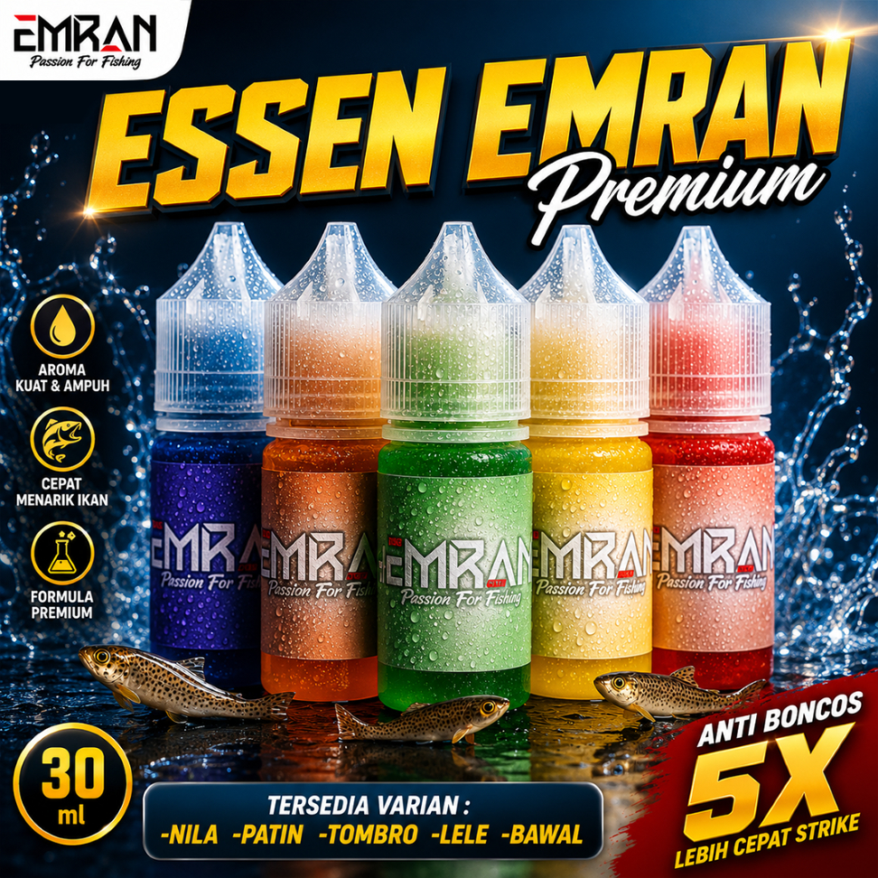 Essen Super Premium Emran Umpan Ikan Lele Nila Patin Bawal Tombro