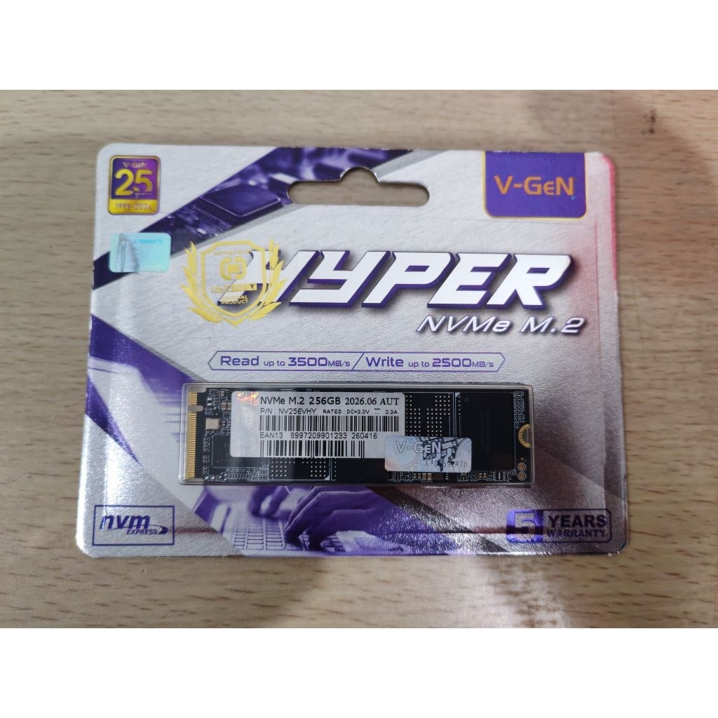 SSD Vgen Nvme 256gb hyper baru