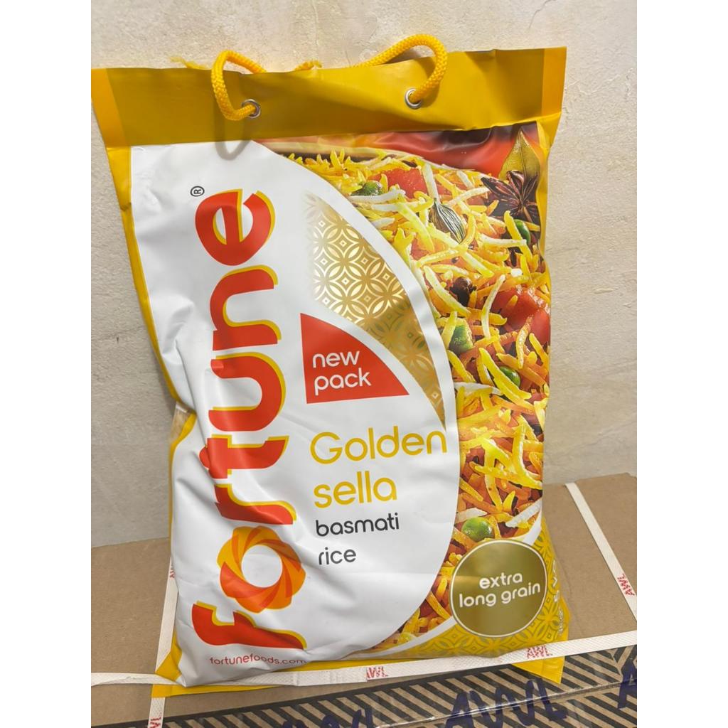 Beras Basmati FORTUNE GOLDEN SELLA kemasan tas asli 5kg Original Basmati -RBA