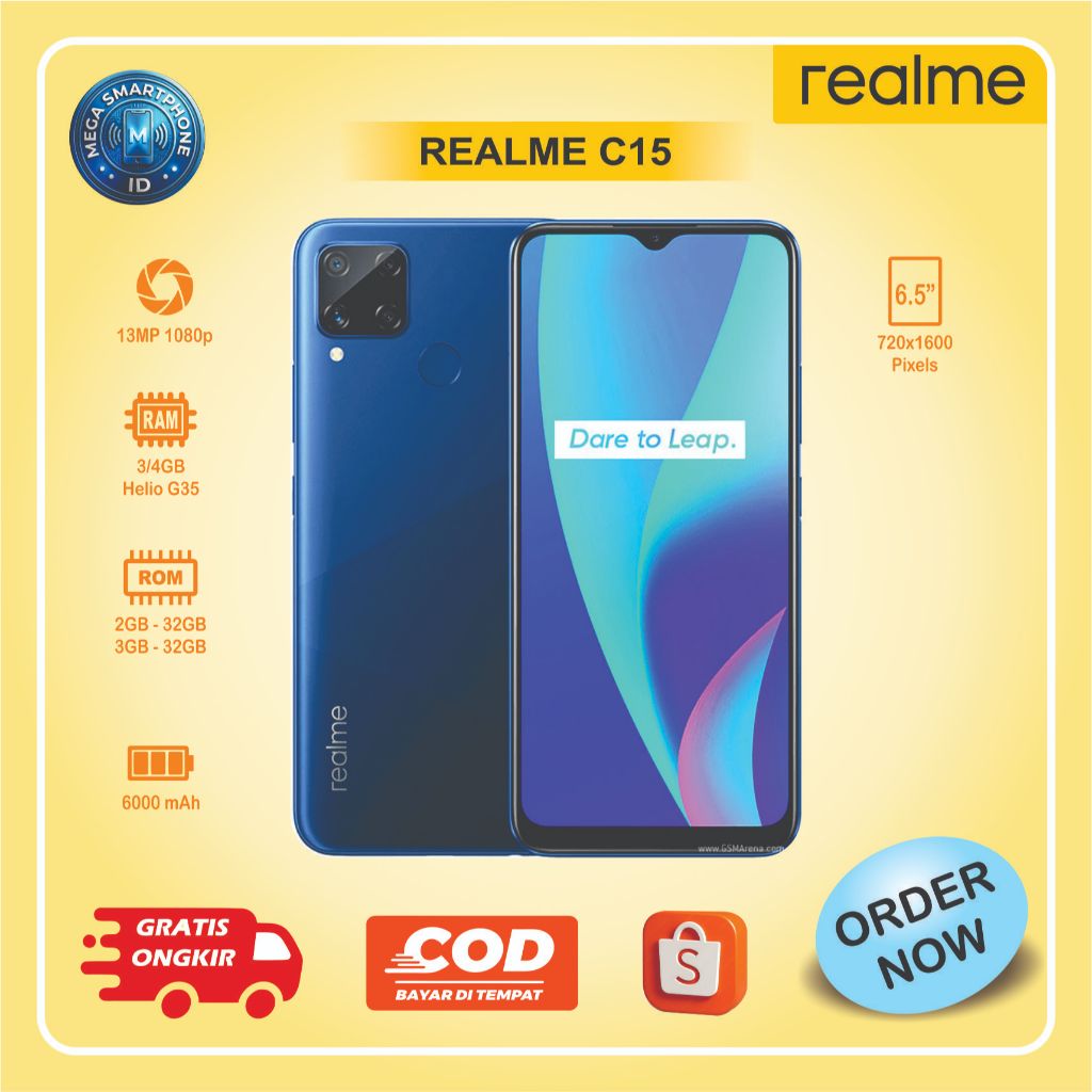 Realme C15 | HP Second batangan