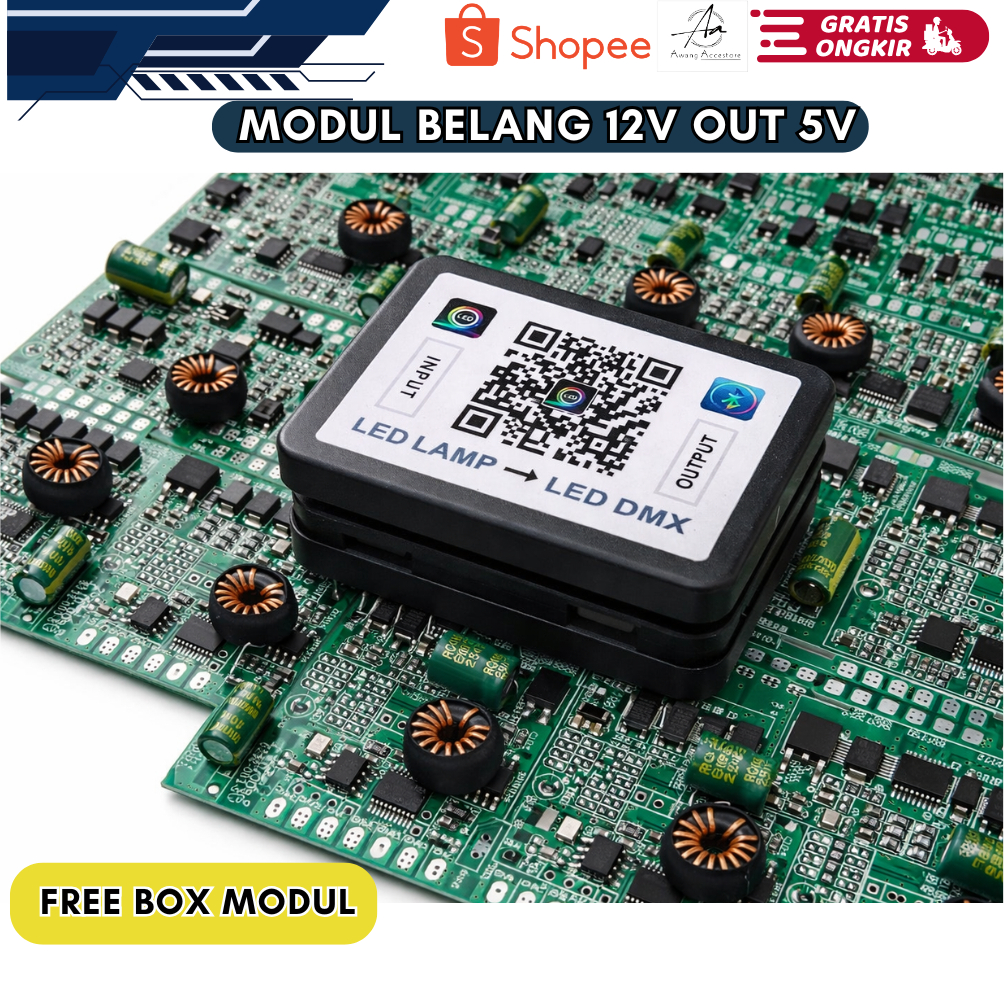 MODUL DMX BELANG V4 12v OUT 5v 30 MODE MURAH