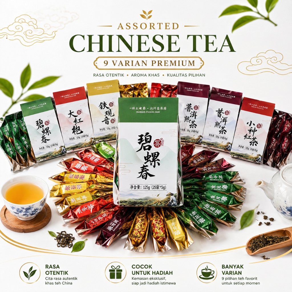 Chinese Tea Teh Cina Gift Box PVC PremiumChinese Tea Teh Cina Gift Box PVC Premium