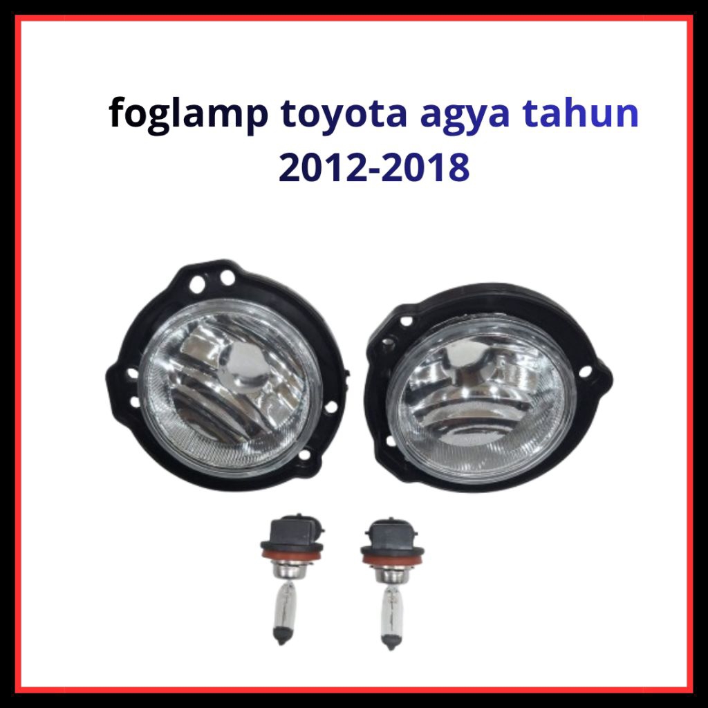 foglamp/lampu kabut brikut bolhamp untuk mobil agya tahun 2015-2021