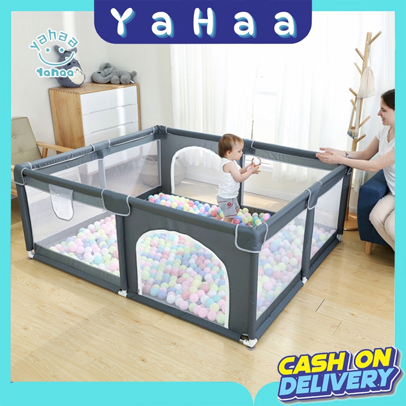 YAHAA Pagar Bayi Bermain Playpen Pagar Pengaman Bayi Tempat Bermain Anak Pagar Mainan Anak Pagar Bay