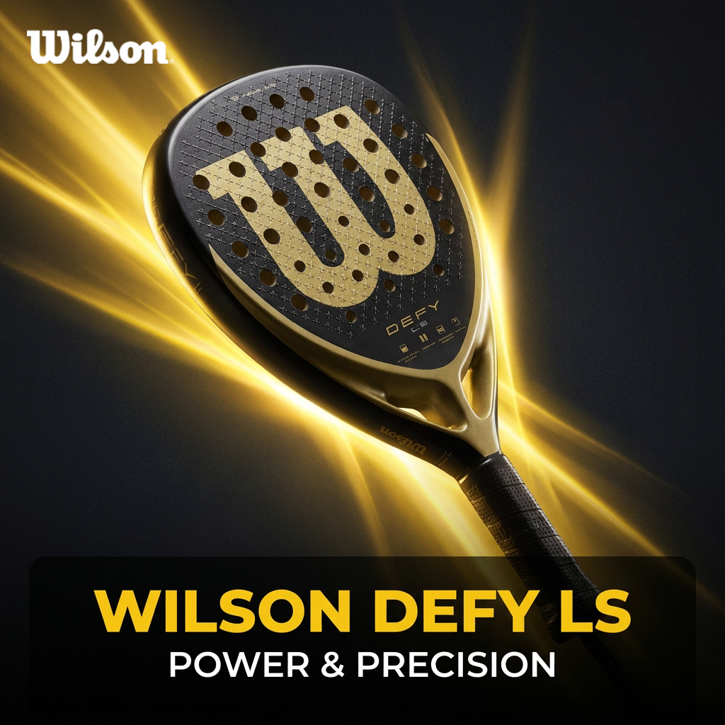 Wilson DEFY LS V1 Raket Padel Padel Rackets Kepala Besar Fiberglass Light and Soft Padel Rackets