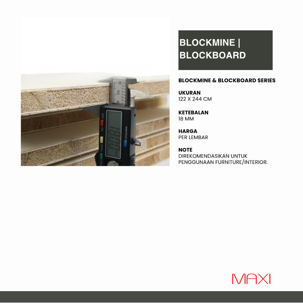 Blockboard I Blockmine Series - 122 x 244 cm - 15mm I 18mm