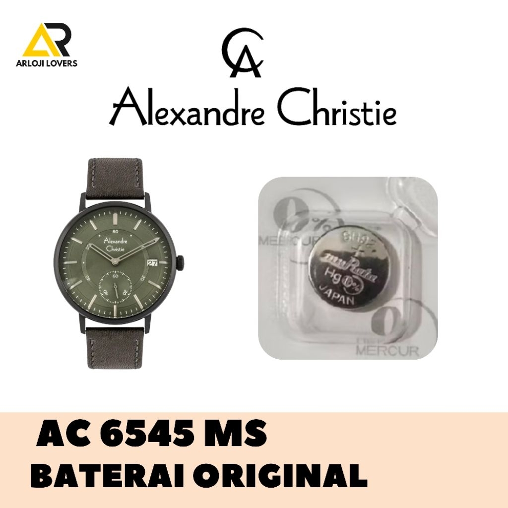 Baterai Jam Alexandre Christie AC6545MS Original