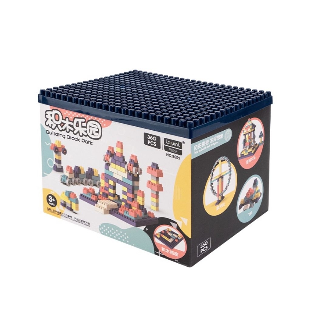 OHSOME - Mr. man 360pcs puzzle building blocks/Gift/ partikel berukuran besar/DIY/SNI