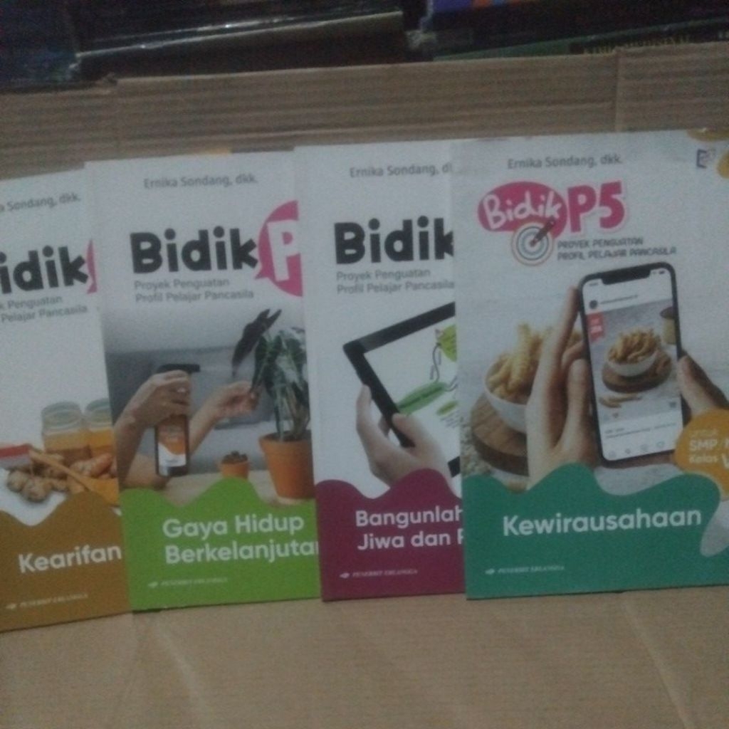 Buku bekas Bidik P5 Untuk SMP kelas 8 kewirausahaan,gaya hidup berkelanjutan, bangunlah jiwa dan ras