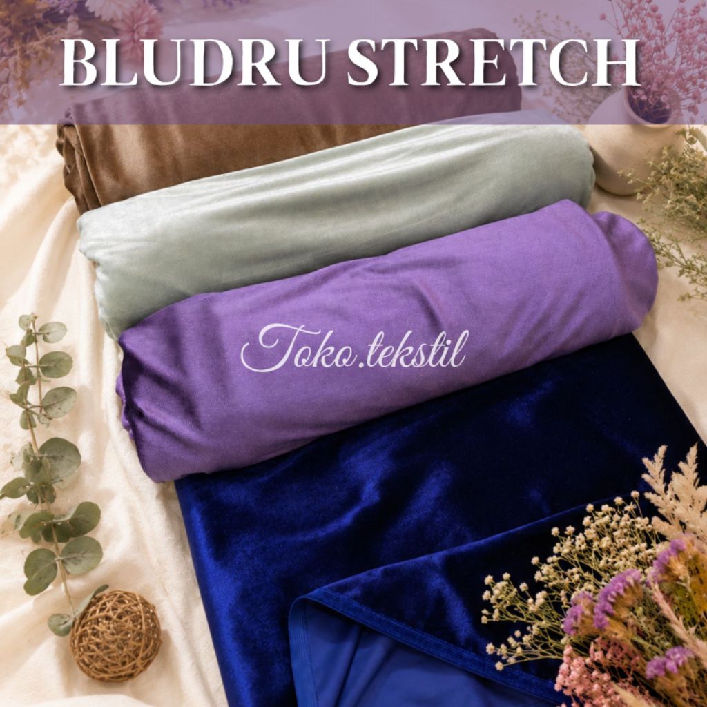 BLUDRU / BLUDRU STRETCH / BLUDRU STRETCH PREMIUM BAHAN SOFA BAHAN DRESS BRIDESMAID PREMIUM [ TERLARI