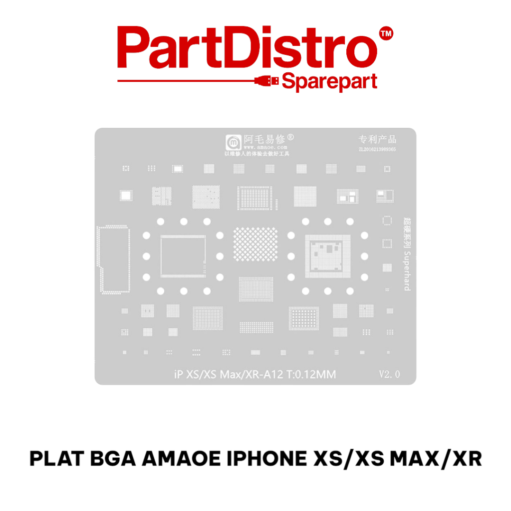 PLAT CETAKAN IC AMAOE IPHONE XS / PLAT BGA AMAOE IPHONE XS/XS MAX/XR