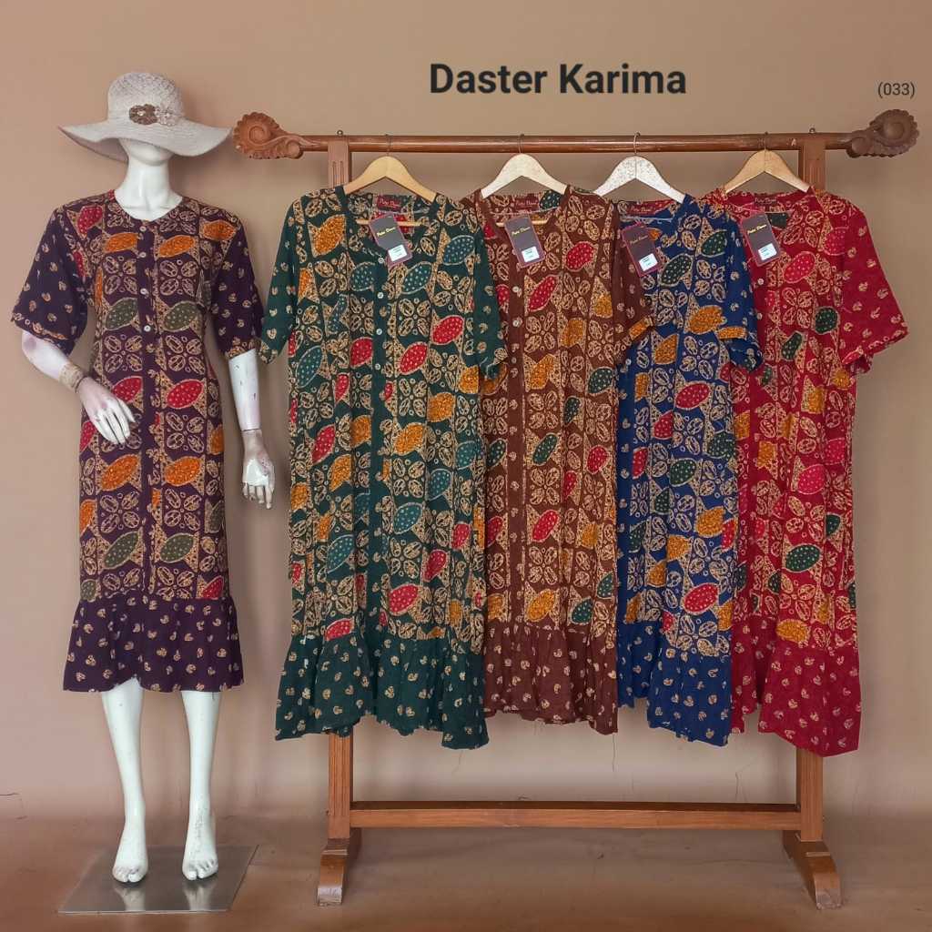 Daster Karima By Putri Diana Busui Resleting Bahan Rayon Halus Terbaru Terlaris Asli Pekalongan