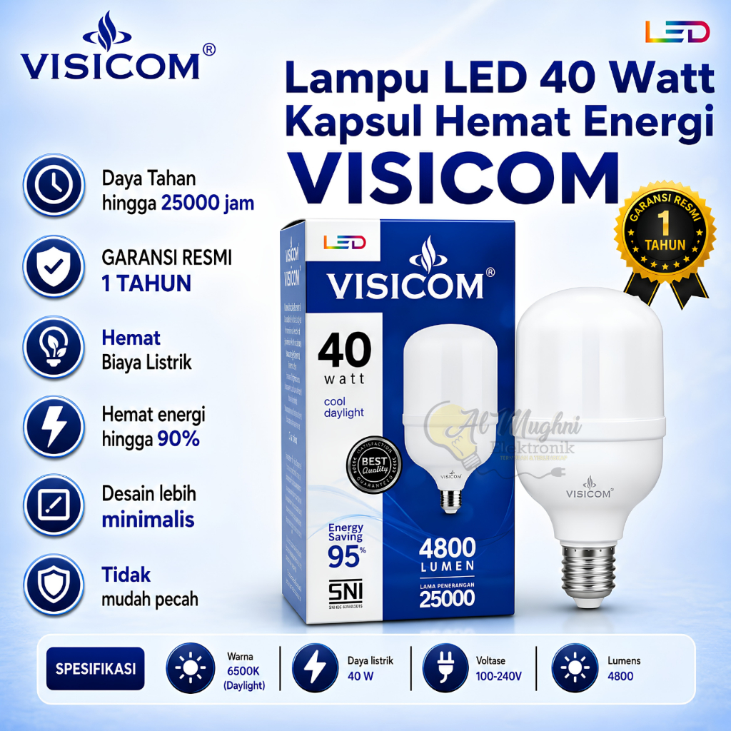 LAMPU LED VISICOM 40 W /lampu hemat energi visicom 40 w /led visicom 40 watt