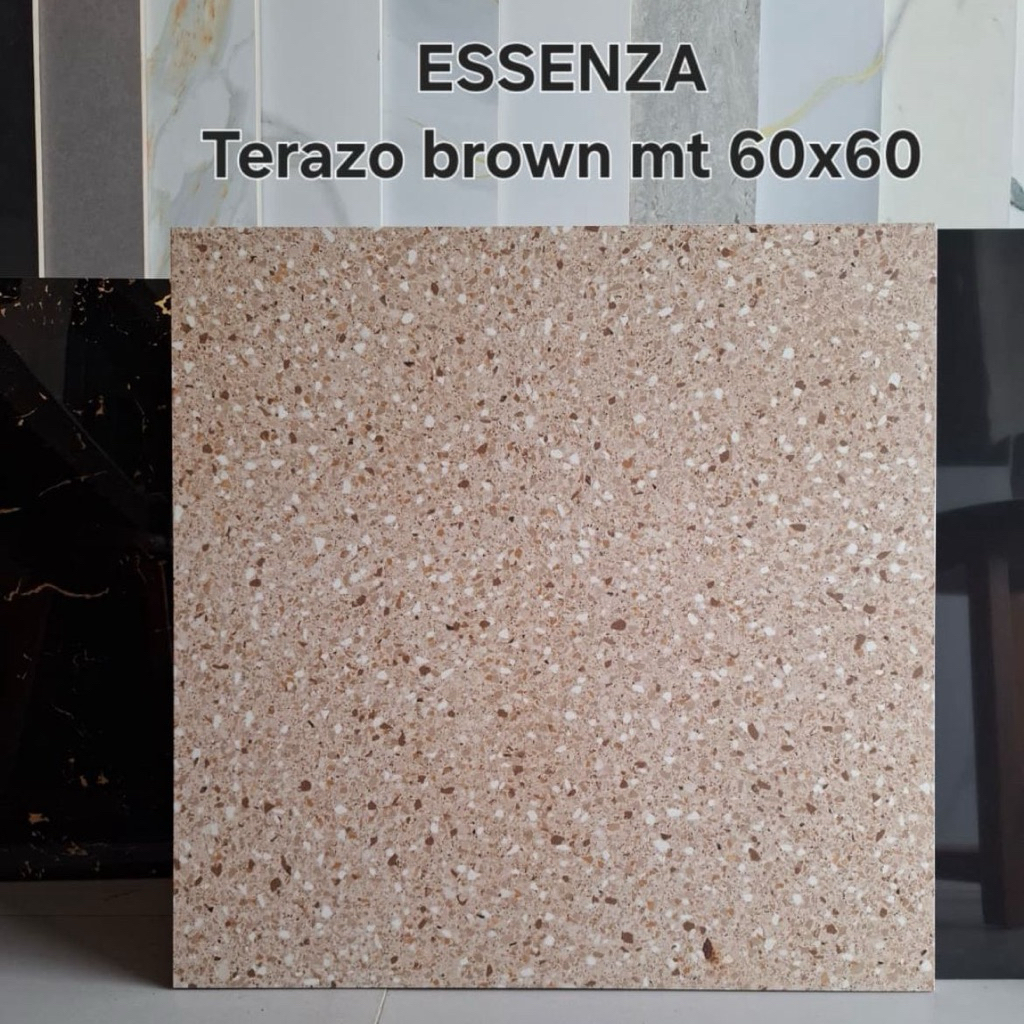 Granit 60x60 Essenza Terazzo Brown | Matt