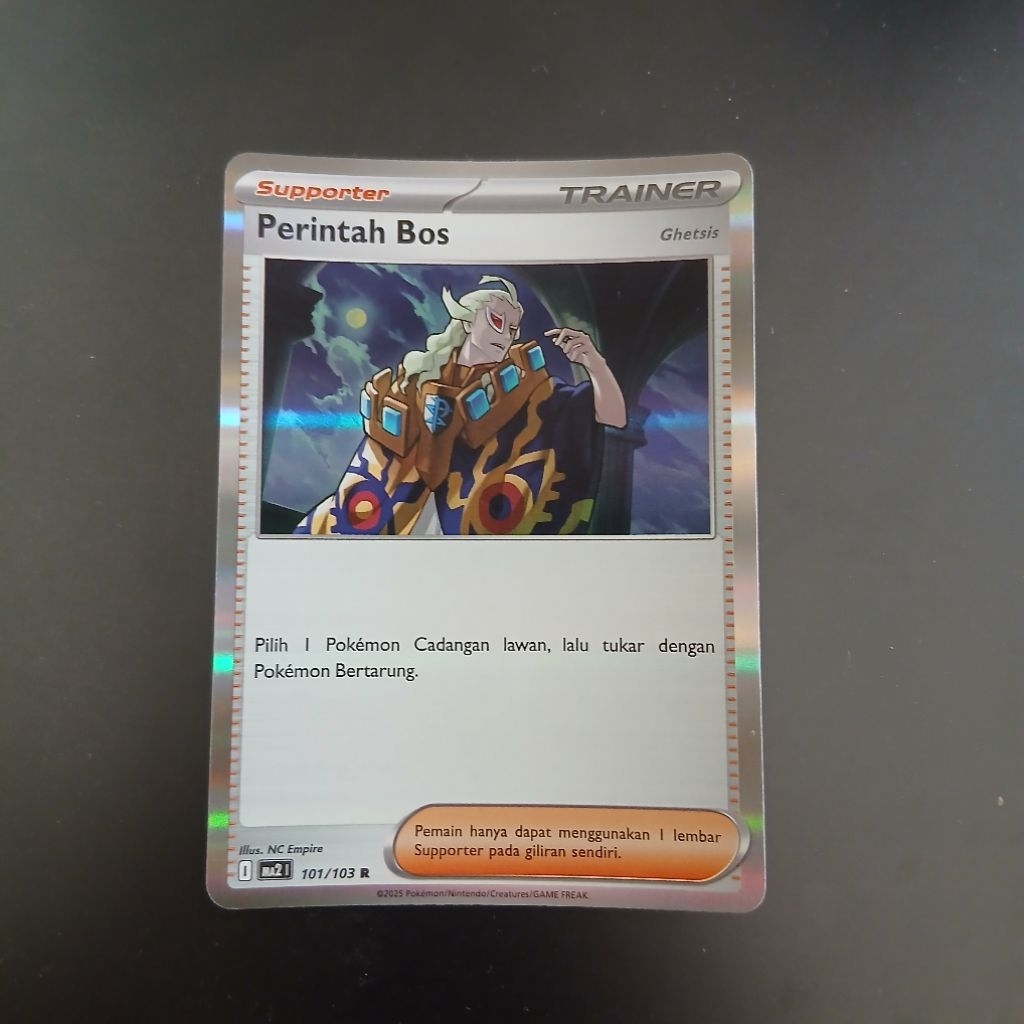Kartu Pokemon Perintah Bos Trainer