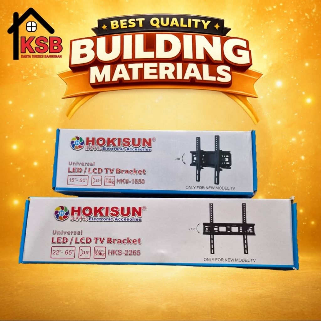 BRACKET TV BREKET TV HOKISUN UNTUK TV 15-50 INCI DAN 22 - 65 INCI