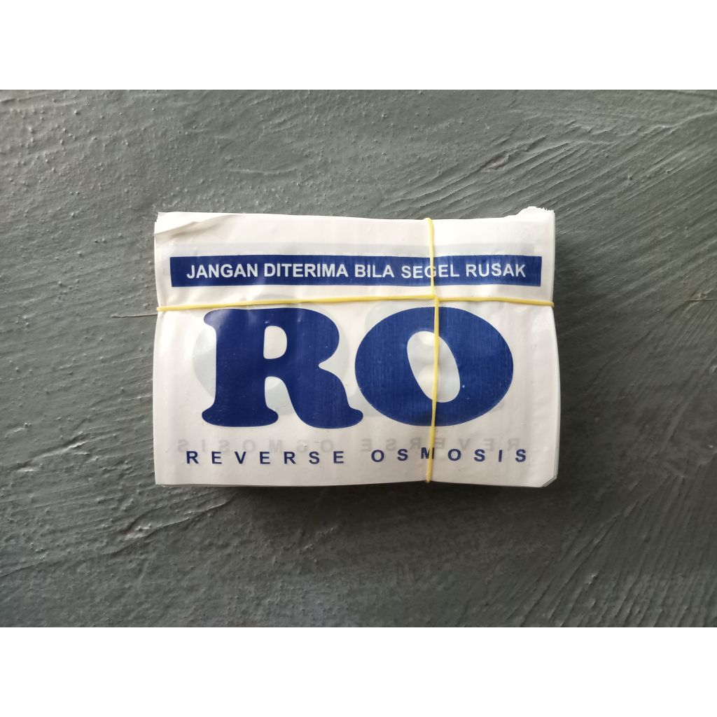 Segel Galon RO  isi 1000 pcs warna Putih biru Logo RO, Kualitas Tinggi
