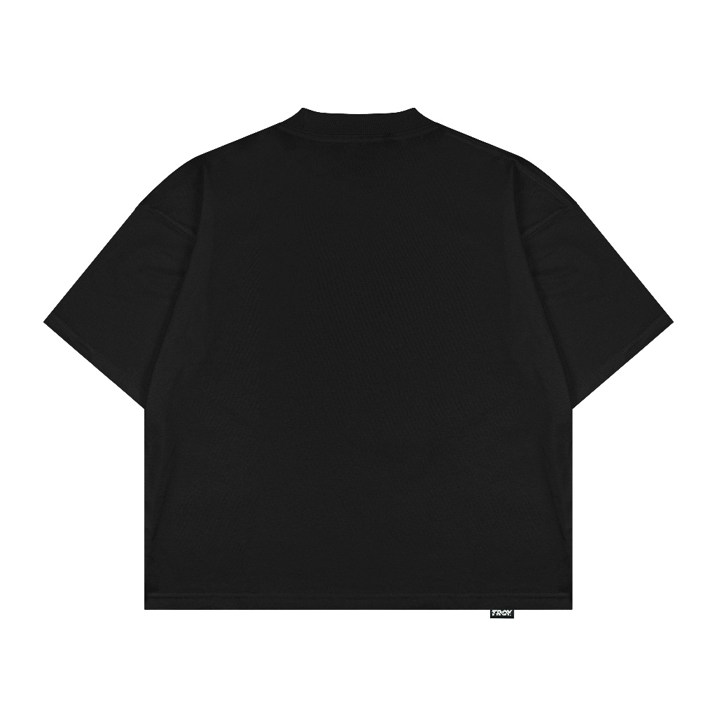 Troy Company Boxy Oversize Tshirt Black Big Star - Kaos Boxy Oversize Hitam MBD 3645