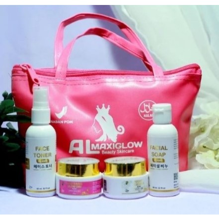 AL GLOW (AL MAXI GLOW) SKINCARE Original SKINCARE PAKET LEVEL 1