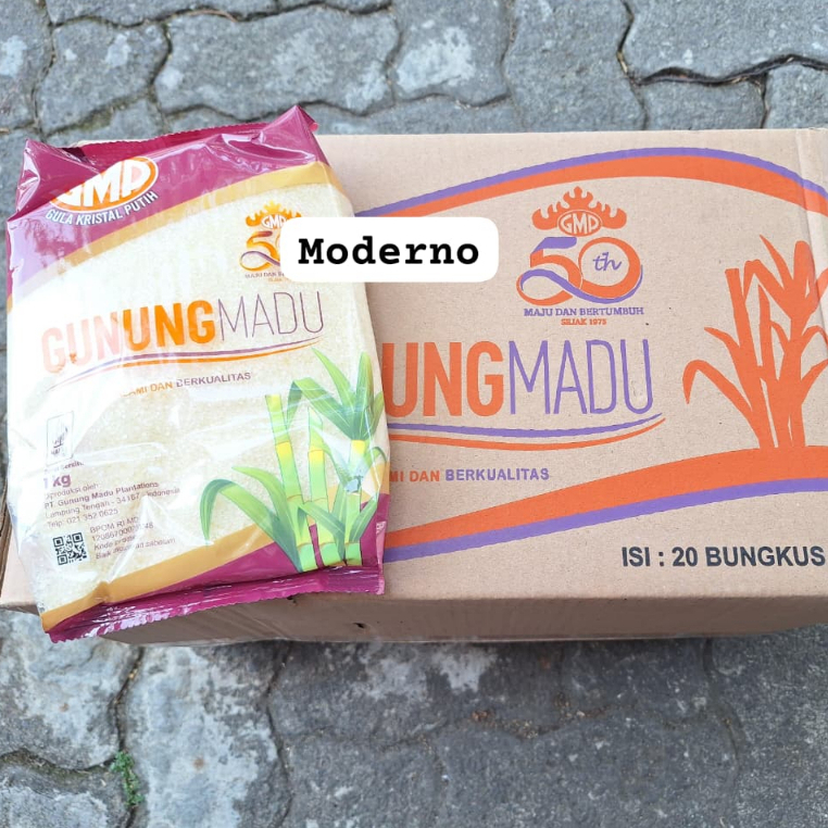 Gula pasir GMP 1 Kg perkarton isi 20