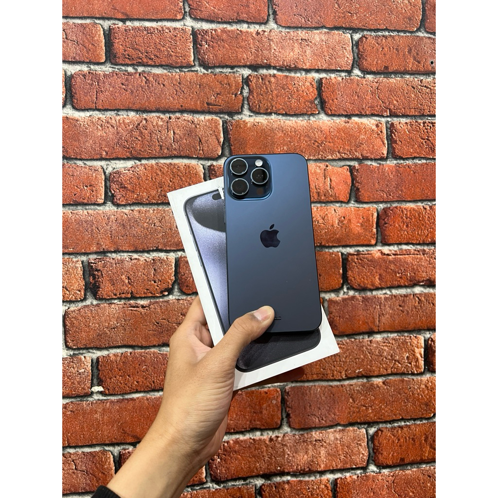iphone 15 promax 256 blue ibox second
