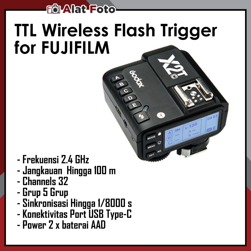Godox Triger X2T For FUJIFILM Wireless Trigger TTL HSS Transmitter
