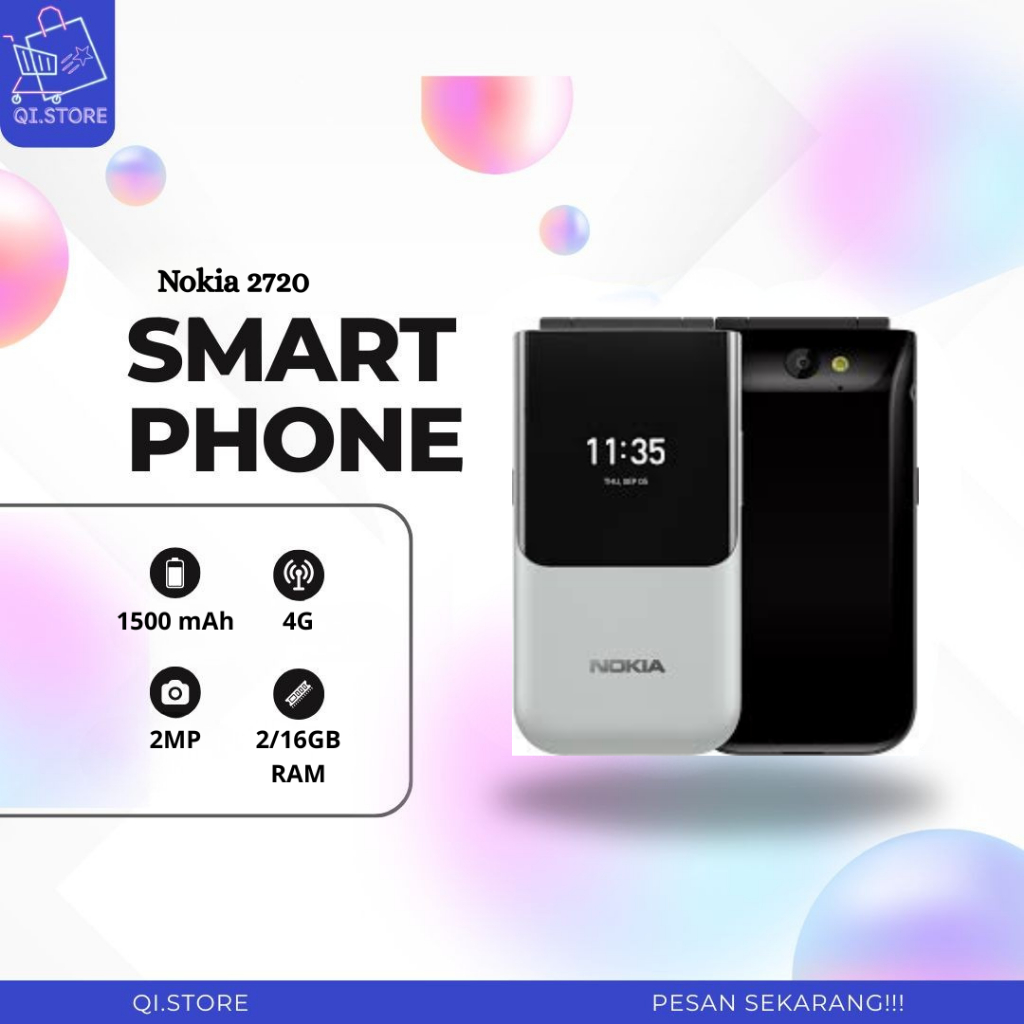 Nokia 2720 Flip Bergaransi 1 Tahun