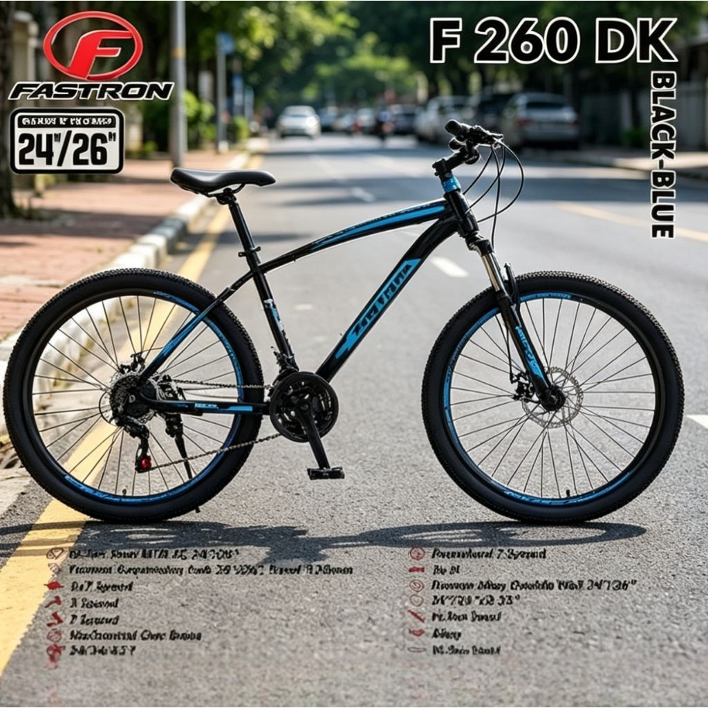 sepeda gunung mtb 24 inch 26 inch Fastron Exotic