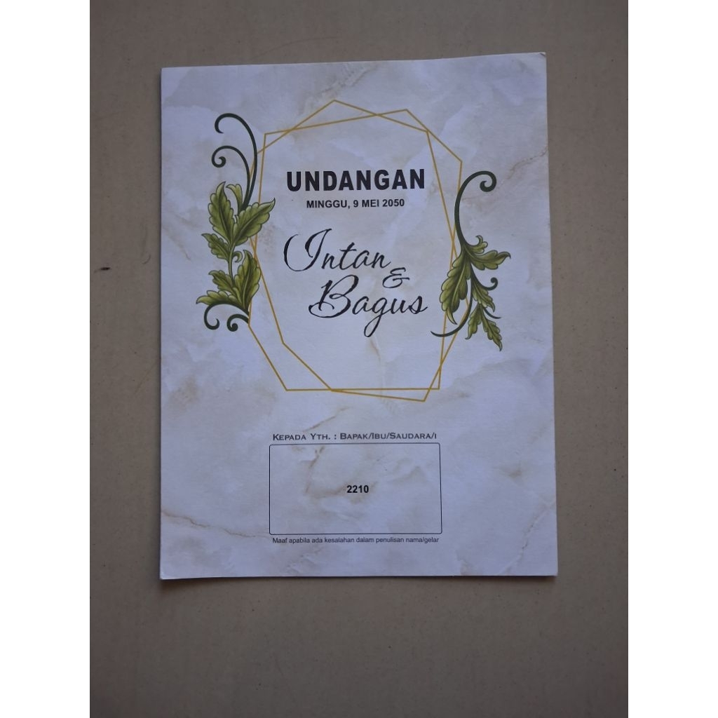 BLANKO ERBA 2210 KOSONGAN ECER & GROSIR TANPA PLASTIK OPP