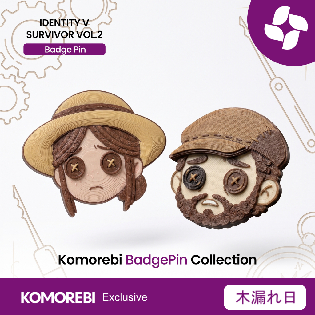 Badge Pin Identity V Gardener Thief Bros Tas Ransel Kado Unik Merchandise Game Horor Exclusive#KO108