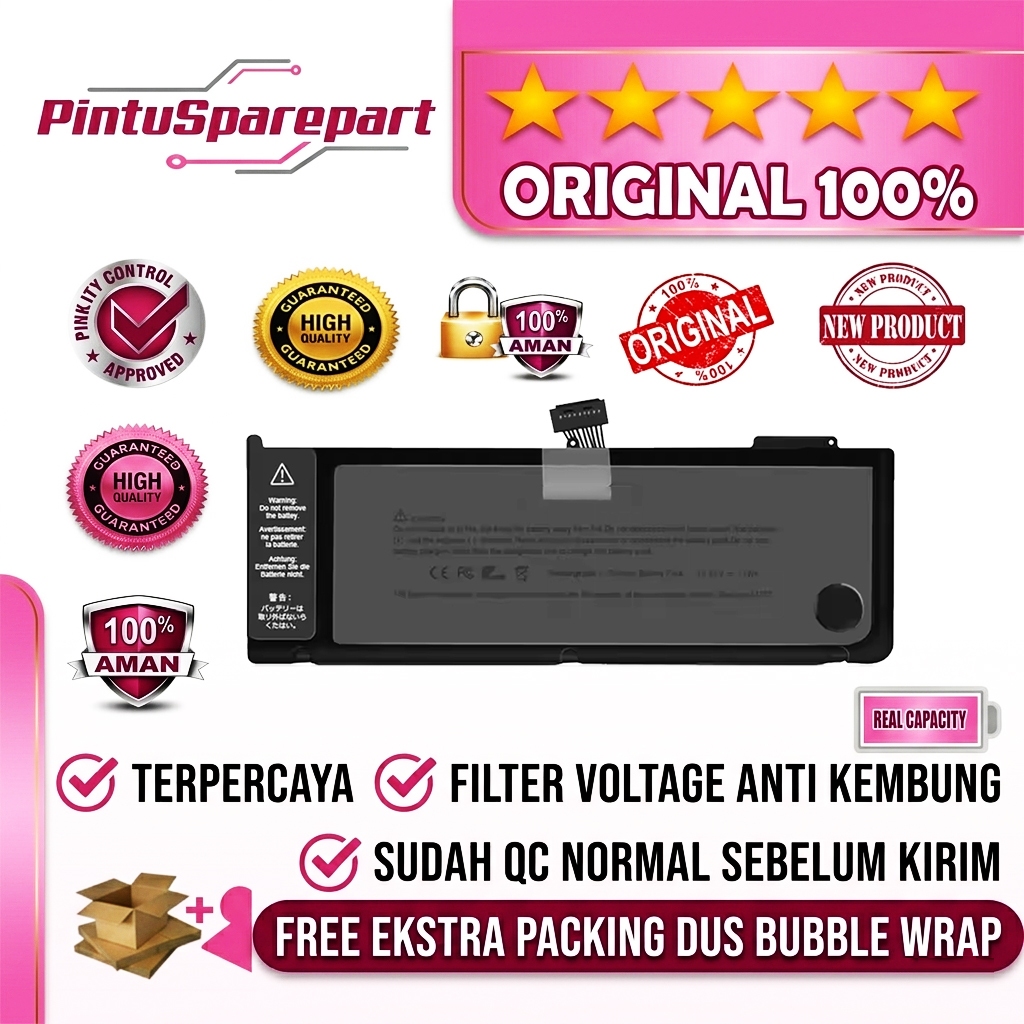 GENUINE ASLI ORIGINAL BATERAI MACB00K PR0 UNlBODY A1382 A1286 661-5844 15INC NEW